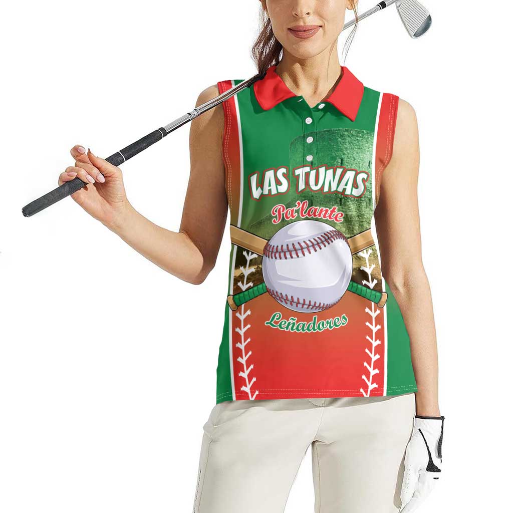 Las Tunas 2025 Baseball Custom Women Sleeveless Polo Shirt Palante Lenadores