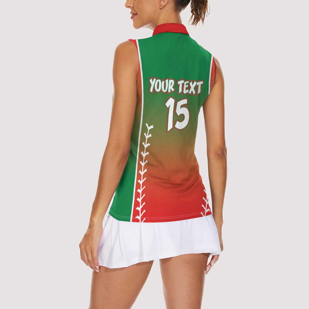 Las Tunas 2025 Baseball Custom Women Sleeveless Polo Shirt Palante Lenadores