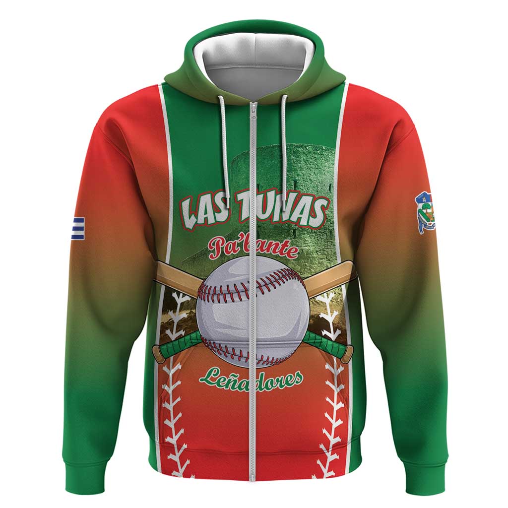 Las Tunas 2025 Baseball Custom Zip Hoodie Palante Lenadores