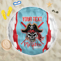 Santa Maria 2025 Baseball Custom Beach Blanket Come On Pirate