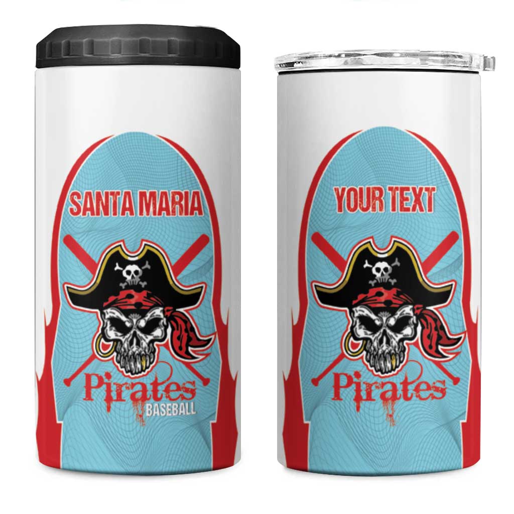 Santa Maria 2025 Baseball Custom 4 in 1 Can Cooler Tumbler Come On Pirate