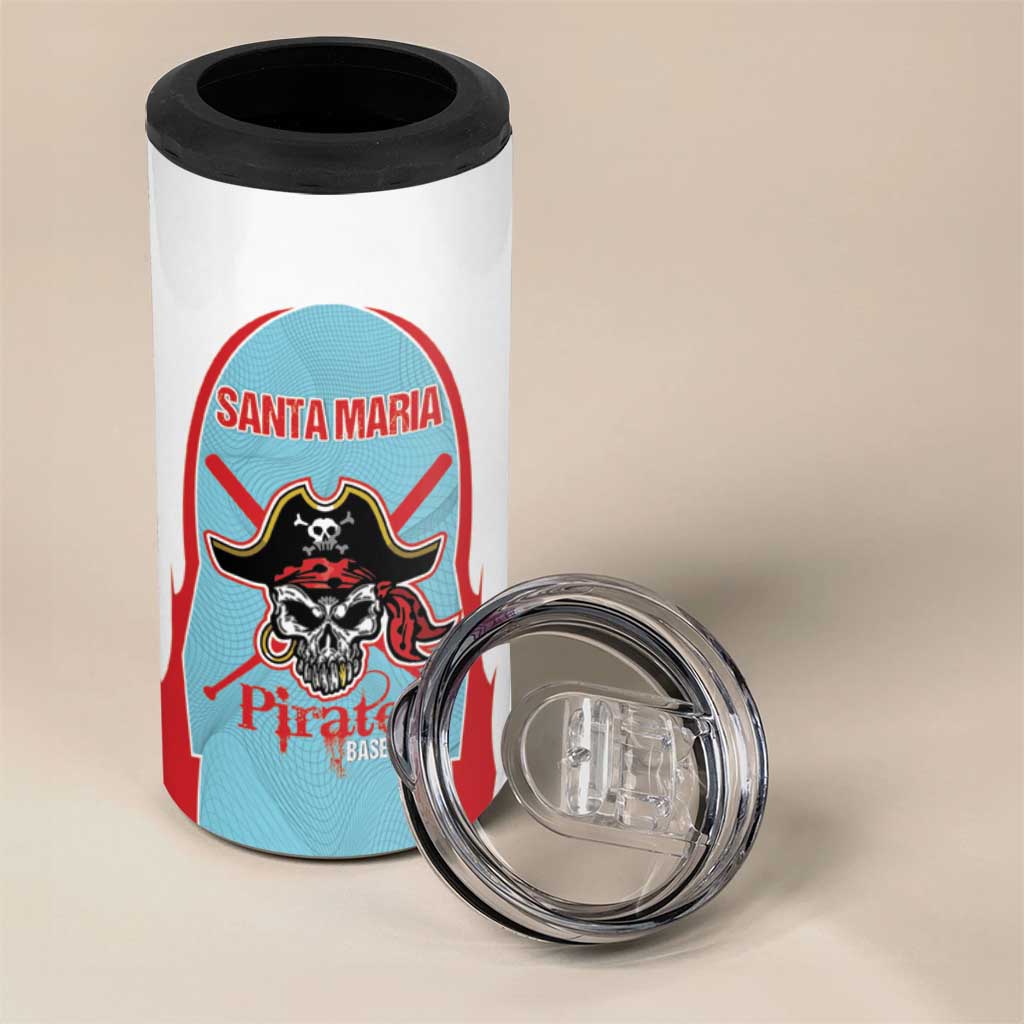 Santa Maria 2025 Baseball Custom 4 in 1 Can Cooler Tumbler Come On Pirate