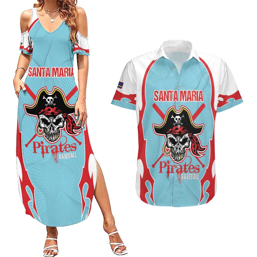 Santa Maria 2025 Baseball Custom Couples Matching Summer Maxi Dress and Hawaiian Shirt Come On Pirate