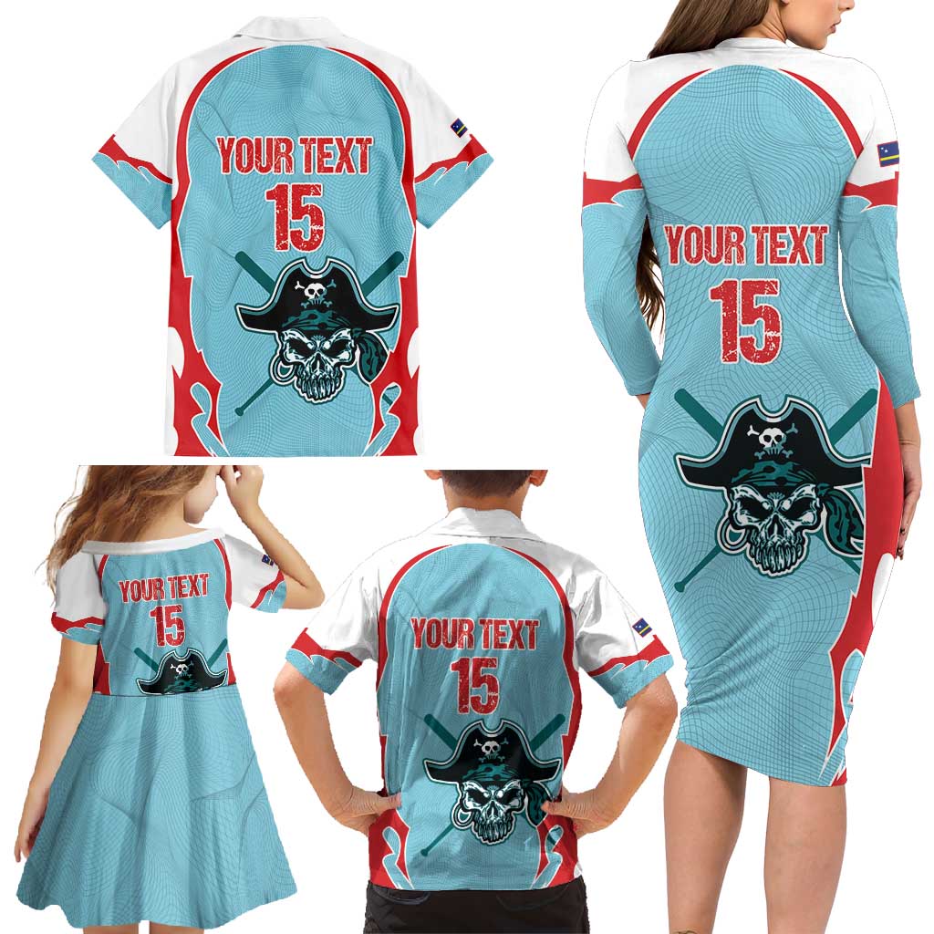 Santa Maria 2025 Baseball Custom Family Matching Long Sleeve Bodycon Dress and Hawaiian Shirt Come On Pirate