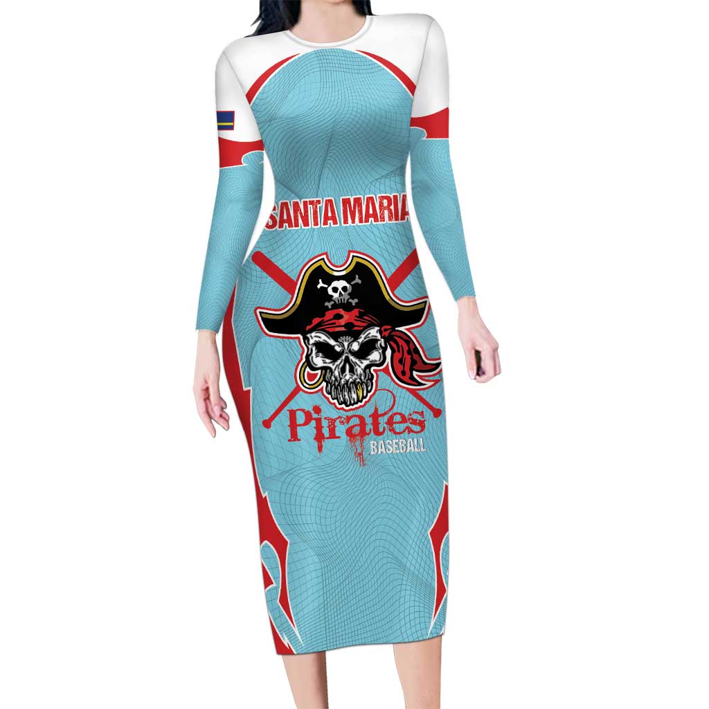 Santa Maria 2025 Baseball Custom Family Matching Long Sleeve Bodycon Dress and Hawaiian Shirt Come On Pirate