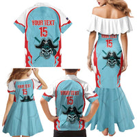 Santa Maria 2025 Baseball Custom Family Matching Mermaid Dress and Hawaiian Shirt Come On Pirate