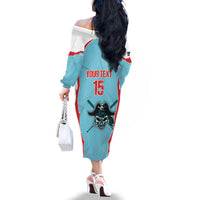 Santa Maria 2025 Baseball Custom Family Matching Off The Shoulder Long Sleeve Dress and Hawaiian Shirt Come On Pirate