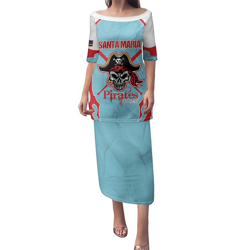 Santa Maria 2025 Baseball Custom Family Matching Puletasi and Hawaiian Shirt Come On Pirate