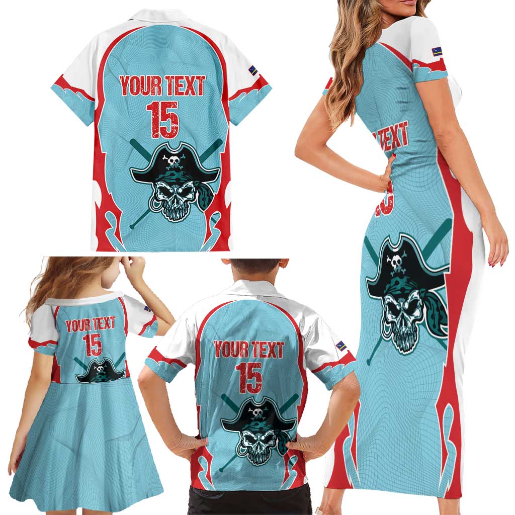 Santa Maria 2025 Baseball Custom Family Matching Short Sleeve Bodycon Dress and Hawaiian Shirt Come On Pirate