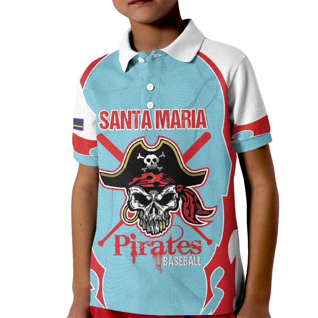 Santa Maria 2025 Baseball Custom Kid Polo Shirt Come On Pirate