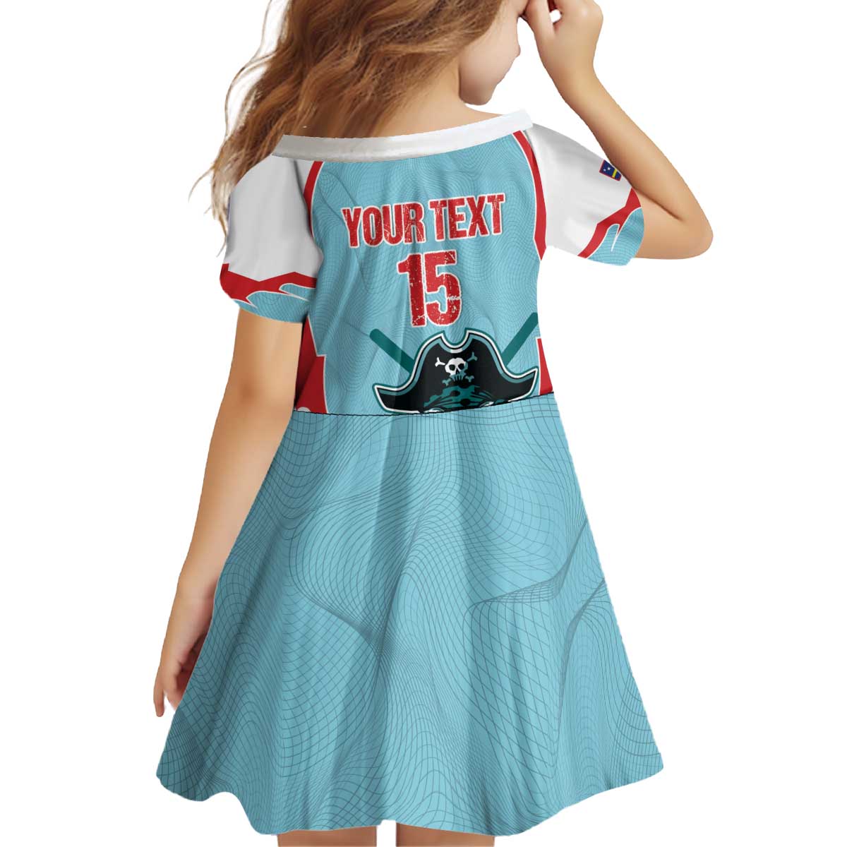 Santa Maria 2025 Baseball Custom Kid Short Sleeve Dress Come On Pirate