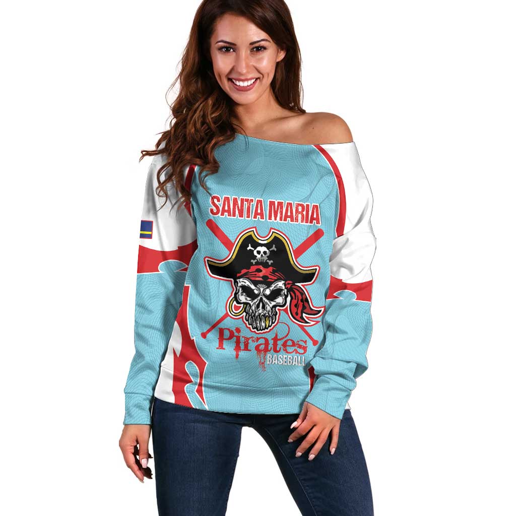 Santa Maria 2025 Baseball Custom Off Shoulder Sweater Come On Pirate