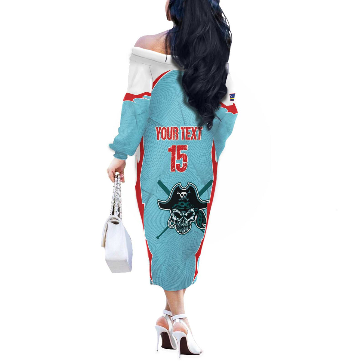 Santa Maria 2025 Baseball Custom Off The Shoulder Long Sleeve Dress Come On Pirate