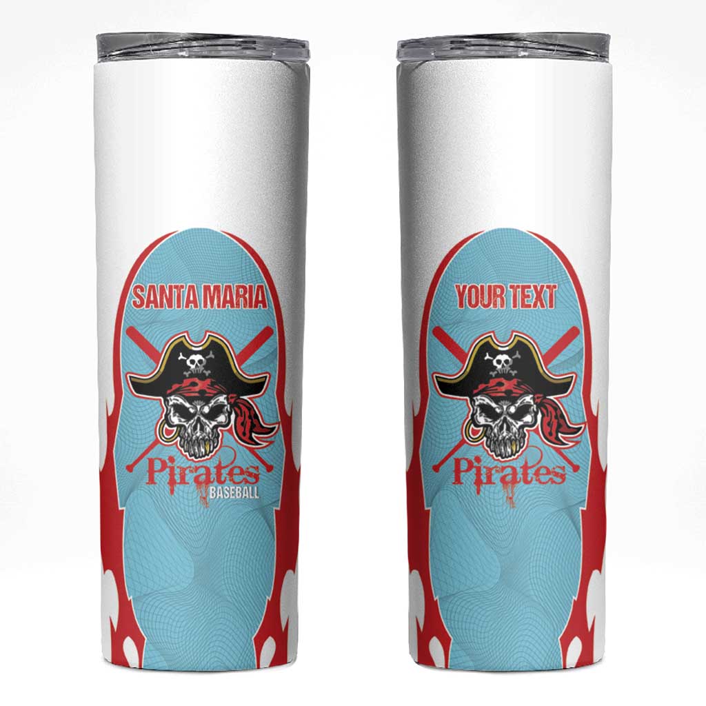 Santa Maria 2025 Baseball Custom Skinny Tumbler Come On Pirate