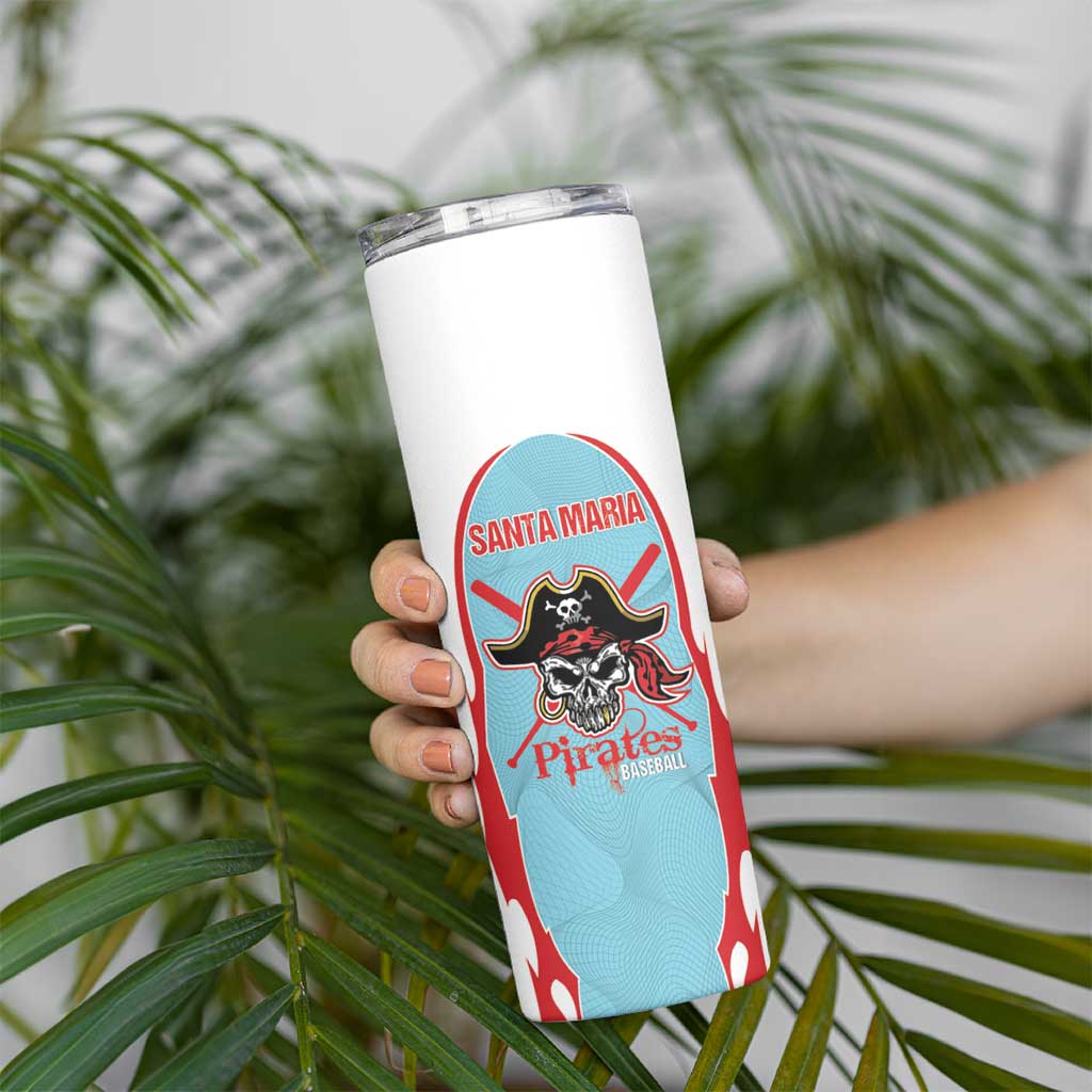 Santa Maria 2025 Baseball Custom Skinny Tumbler Come On Pirate