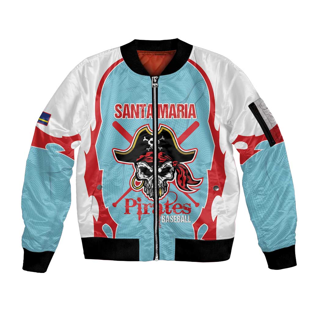 Santa Maria 2025 Baseball Custom Sleeve Zip Bomber Jacket Come On Pirate