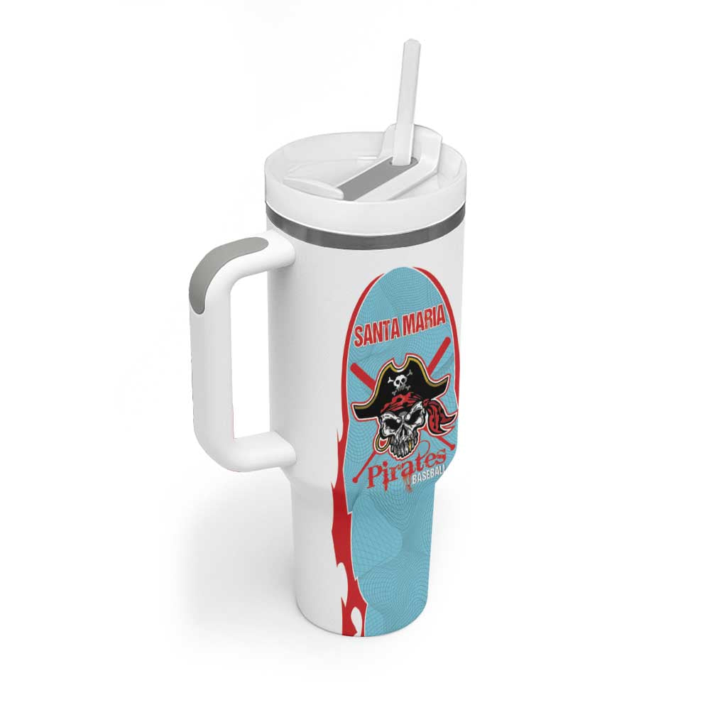 Santa Maria 2025 Baseball Custom Tumbler With Handle Come On Pirate