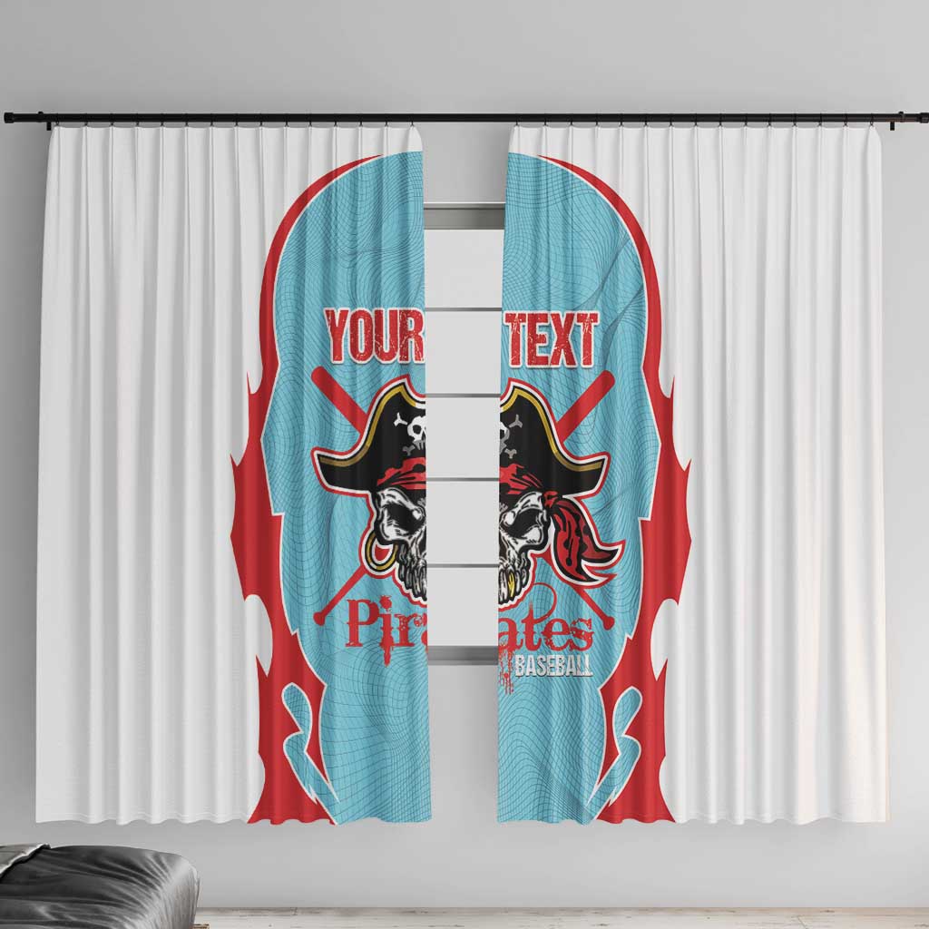 Santa Maria 2025 Baseball Custom Window Curtain Come On Pirate