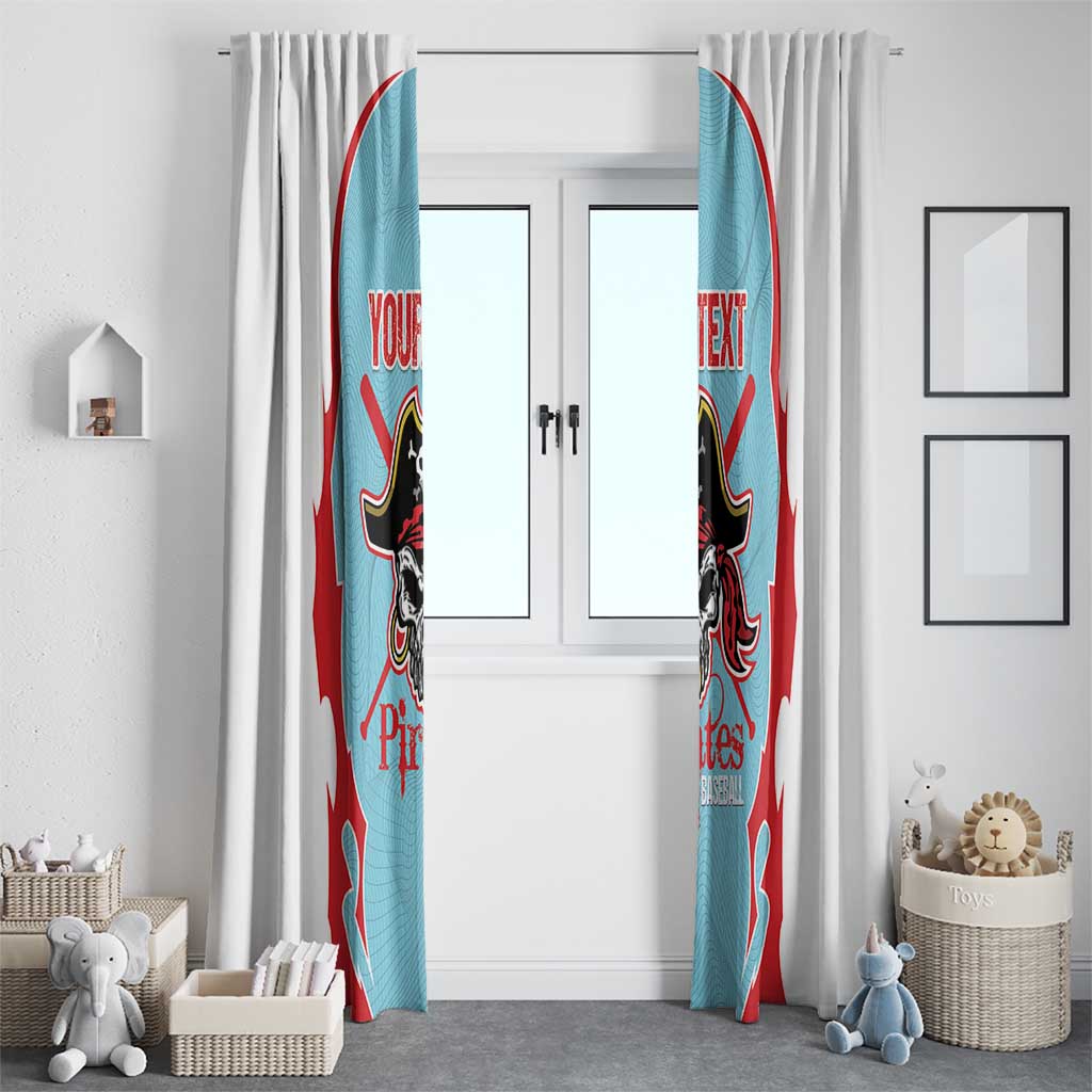 Santa Maria 2025 Baseball Custom Window Curtain Come On Pirate