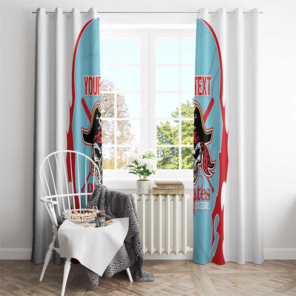 Santa Maria 2025 Baseball Custom Window Curtain Come On Pirate