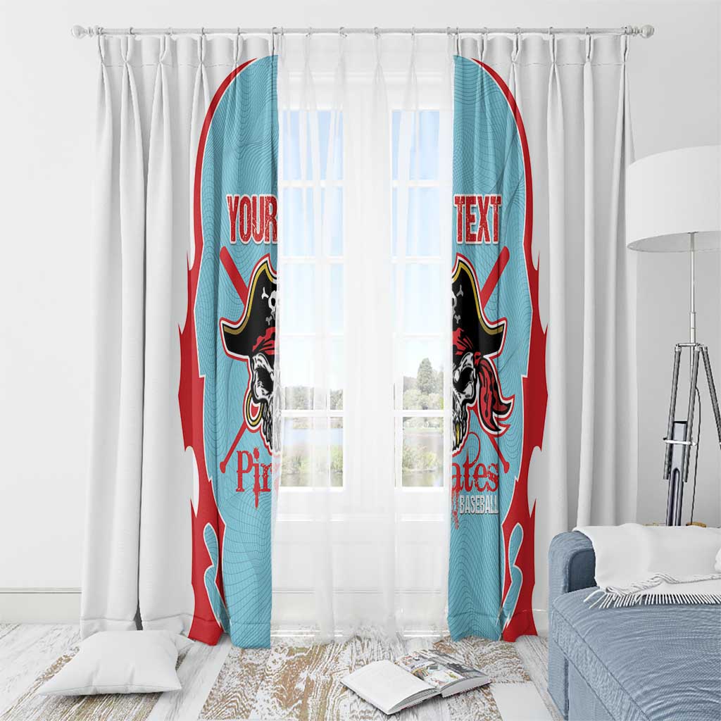 Santa Maria 2025 Baseball Custom Window Curtain Come On Pirate