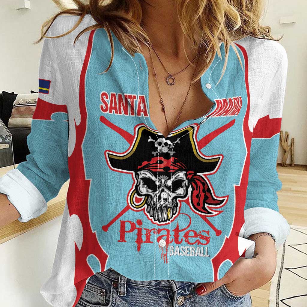 Santa Maria 2025 Baseball Custom Women Casual Shirt Come On Pirate
