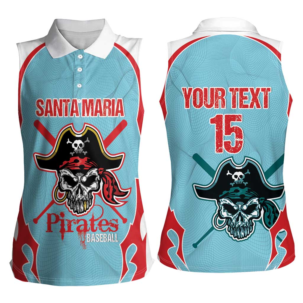 Santa Maria 2025 Baseball Custom Women Sleeveless Polo Shirt Come On Pirate