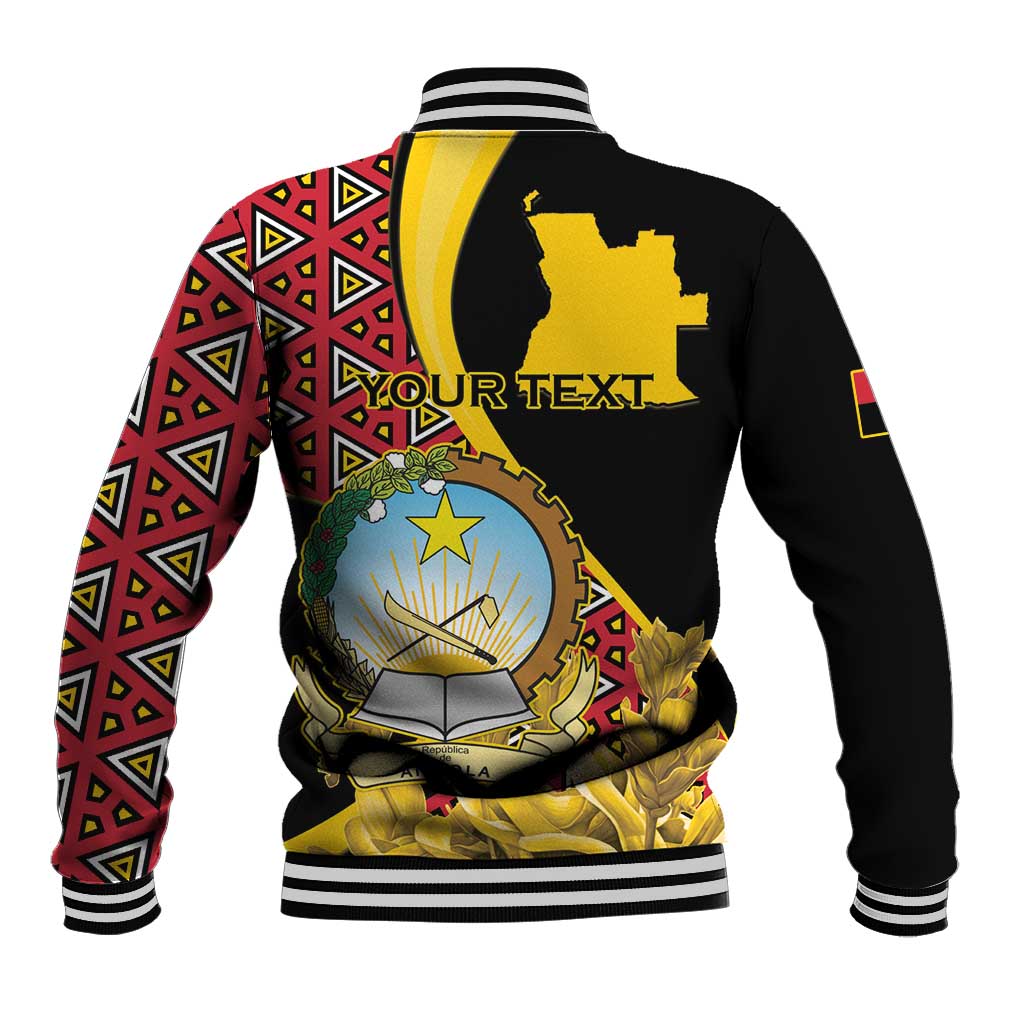 Personalized Angola Baseball Jacket Coat Of Arms Welwitschia Mirabilis