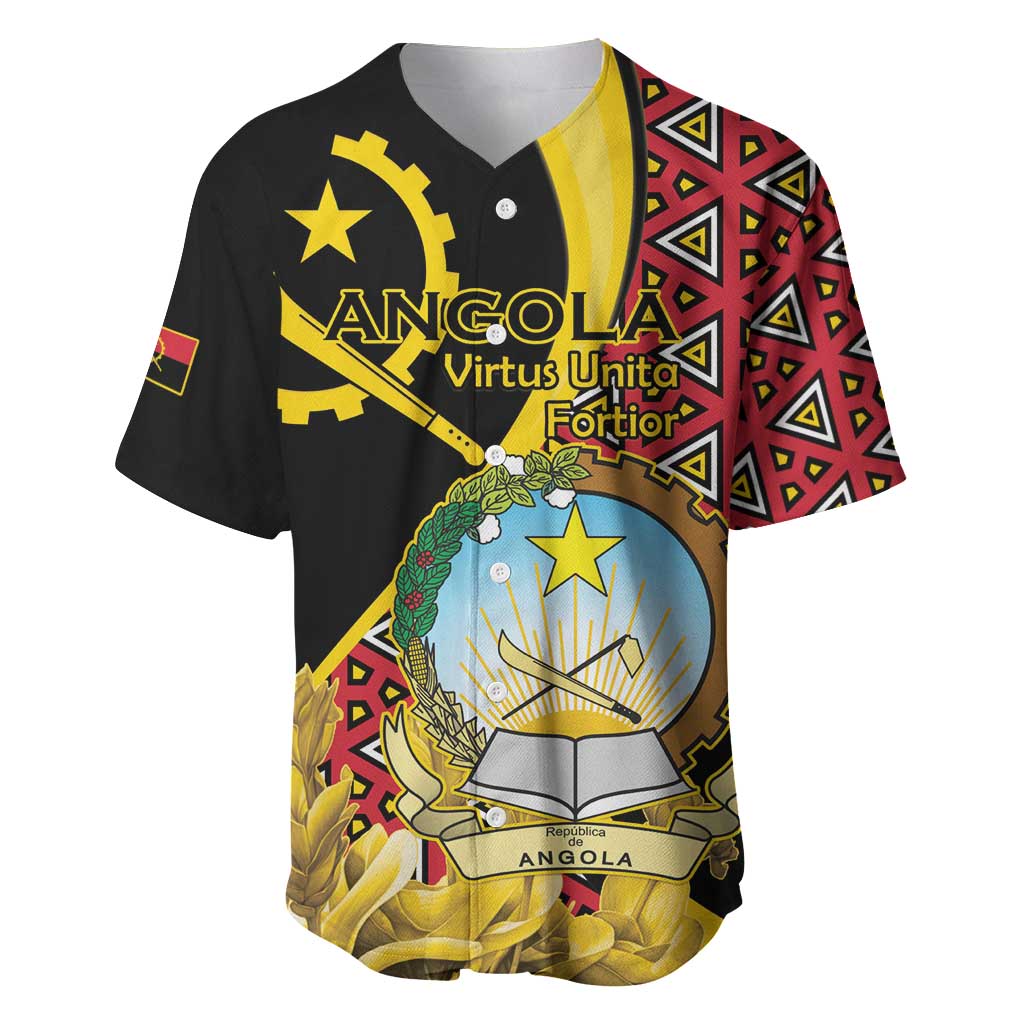 Personalized Angola Baseball Jersey Coat Of Arms Welwitschia Mirabilis