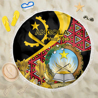 Personalized Angola Beach Blanket Coat Of Arms Welwitschia Mirabilis