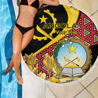 Personalized Angola Beach Blanket Coat Of Arms Welwitschia Mirabilis