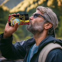 Personalized Angola 4 in 1 Can Cooler Tumbler Coat Of Arms Welwitschia Mirabilis