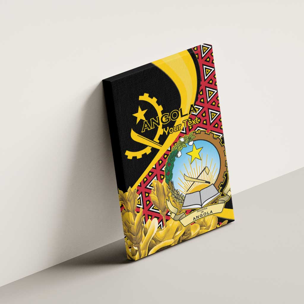 Personalized Angola Canvas Wall Art Coat Of Arms Welwitschia Mirabilis