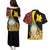 Personalized Angola Couples Matching Puletasi and Hawaiian Shirt Coat Of Arms Welwitschia Mirabilis