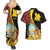 Personalized Angola Couples Matching Summer Maxi Dress and Hawaiian Shirt Coat Of Arms Welwitschia Mirabilis