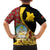Personalized Angola Family Matching Off Shoulder Short Dress and Hawaiian Shirt Coat Of Arms Welwitschia Mirabilis