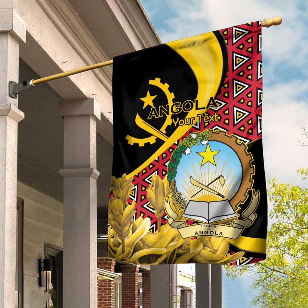 Personalized Angola Garden Flag Coat Of Arms Welwitschia Mirabilis