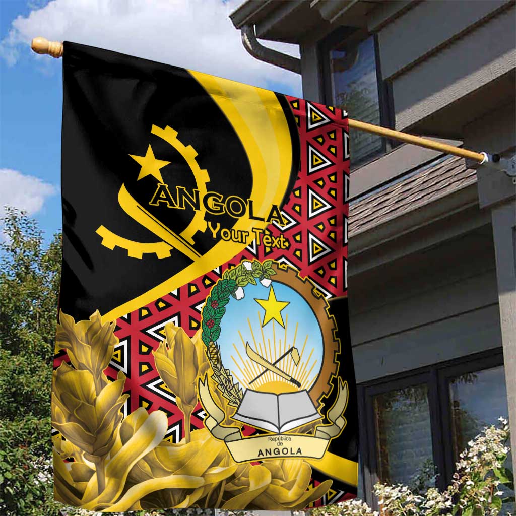 Personalized Angola Garden Flag Coat Of Arms Welwitschia Mirabilis