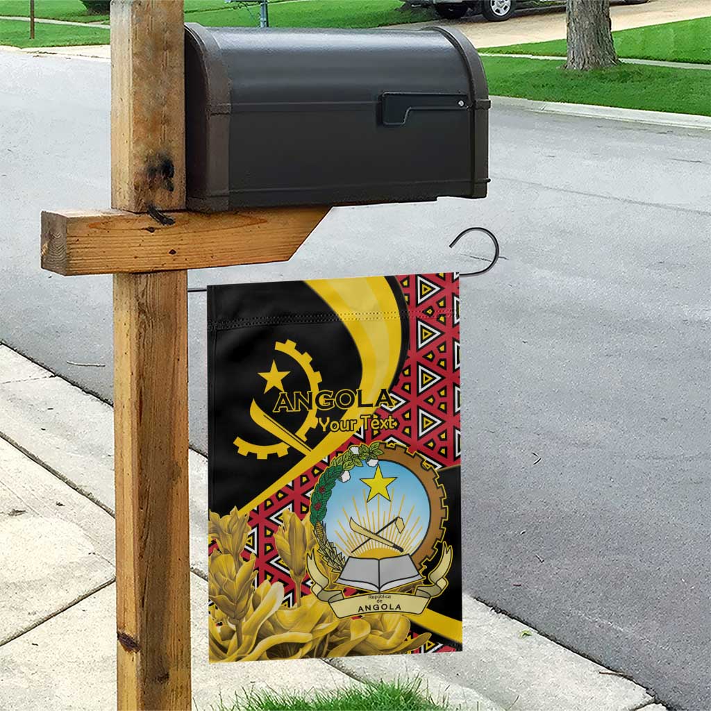 Personalized Angola Garden Flag Coat Of Arms Welwitschia Mirabilis
