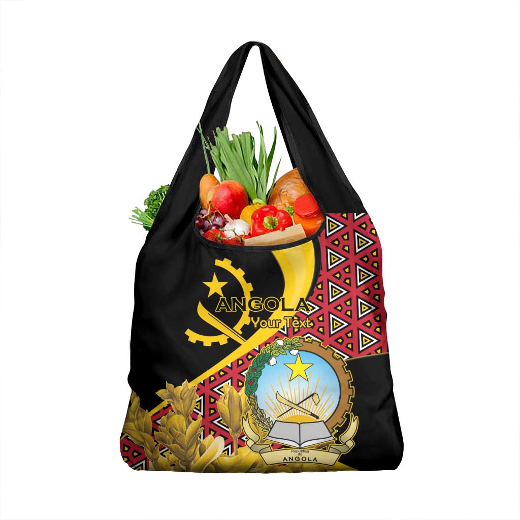 Personalized Angola Grocery Bag Coat Of Arms Welwitschia Mirabilis