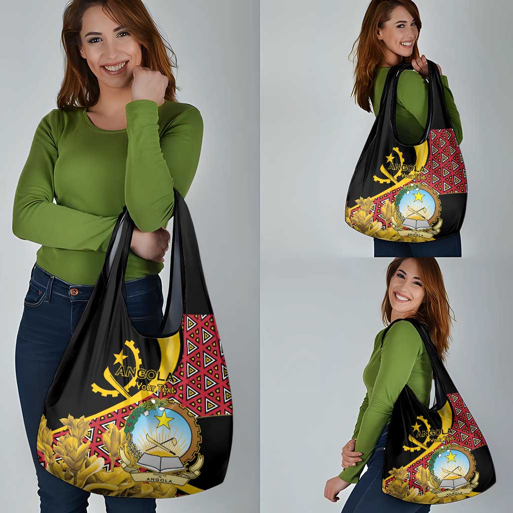 Personalized Angola Grocery Bag Coat Of Arms Welwitschia Mirabilis