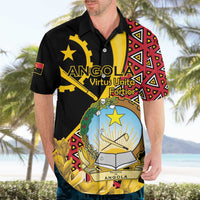 Personalized Angola Hawaiian Shirt Coat Of Arms Welwitschia Mirabilis