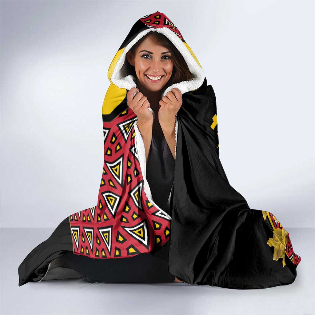 Personalized Angola Hooded Blanket Coat Of Arms Welwitschia Mirabilis