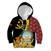 Personalized Angola Kid Hoodie Coat Of Arms Welwitschia Mirabilis