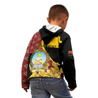 Personalized Angola Kid Hoodie Coat Of Arms Welwitschia Mirabilis