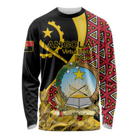 Personalized Angola Long Sleeve Shirt Coat Of Arms Welwitschia Mirabilis