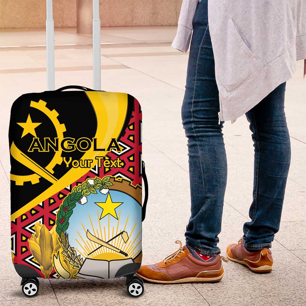 Personalized Angola Luggage Cover Coat Of Arms Welwitschia Mirabilis