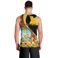 Personalized Angola Men Tank Top Coat Of Arms Welwitschia Mirabilis