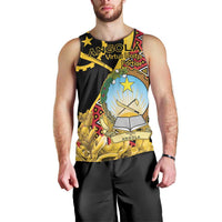 Personalized Angola Men Tank Top Coat Of Arms Welwitschia Mirabilis