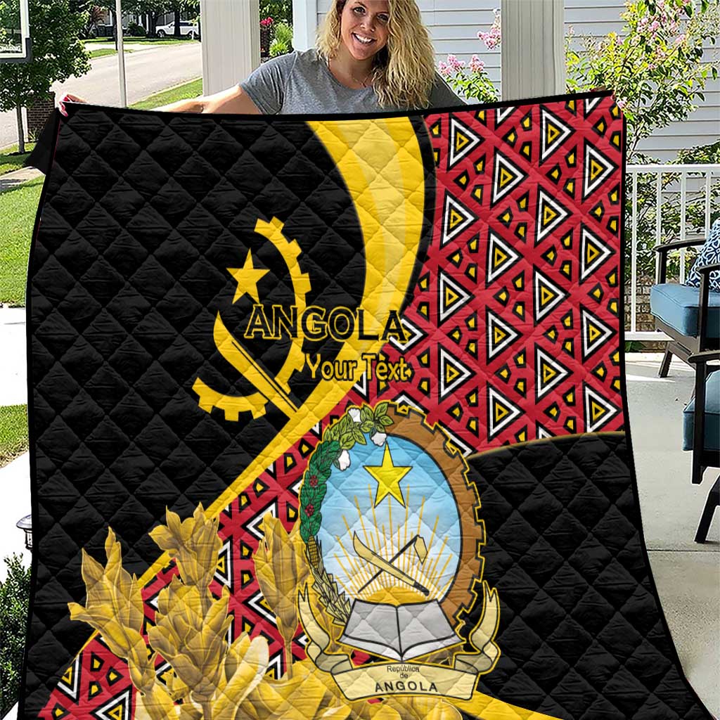 Personalized Angola Quilt Coat Of Arms Welwitschia Mirabilis